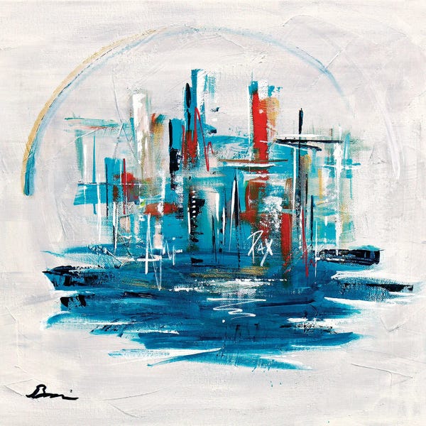 Angela Bisson: Christian Abstract Art Peace In The Valley I by Angela Bisson