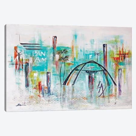 Welcome To Los Angeles LAX III Canvas Print #BIS68} by Angela Bisson Canvas Artwork