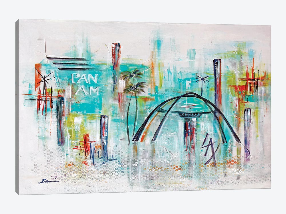 Welcome To Los Angeles LAX III by Angela Bisson 1-piece Canvas Artwork