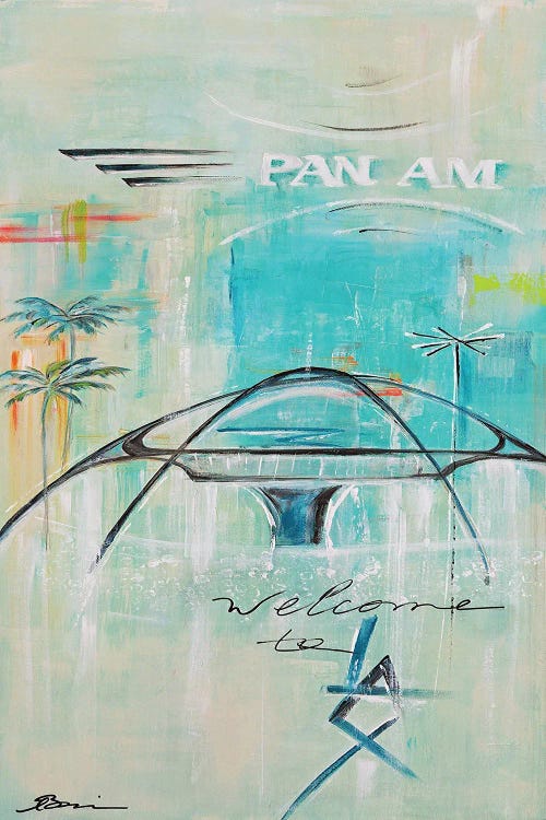 Welcome To Los Angeles LAX by Angela Bisson wall art