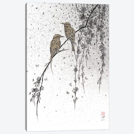 Two Birds Canvas Print #BIV10} by Bo N. Inthivong Canvas Art