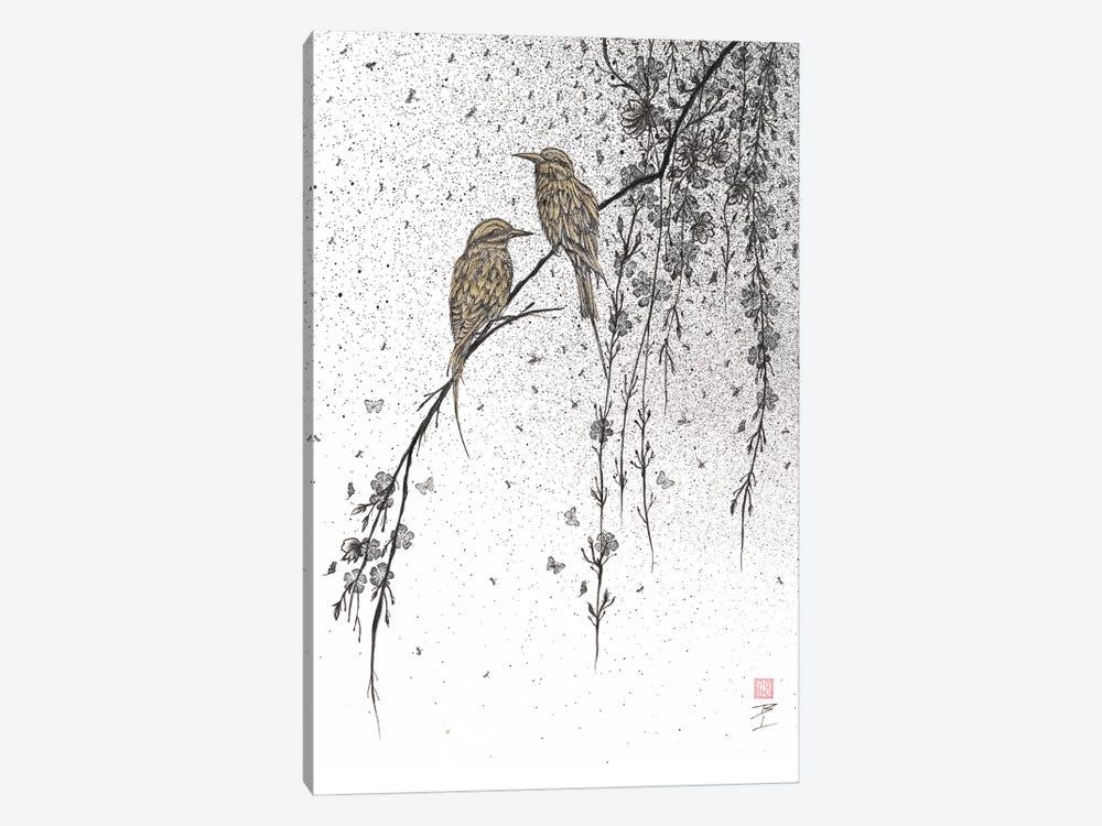 Two Birds by Bo N. Inthivong 1-piece Art Print