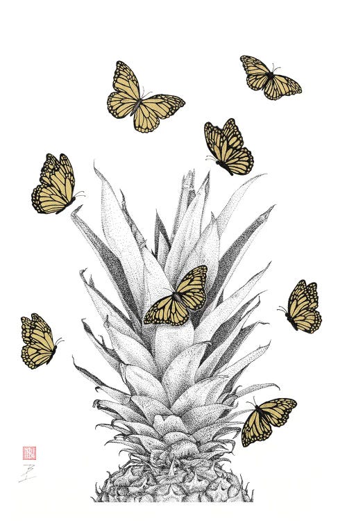 Pineapple And Monarchs