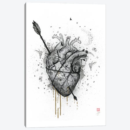 Bleeding Heart Canvas Print #BIV13} by Bo N. Inthivong Canvas Wall Art
