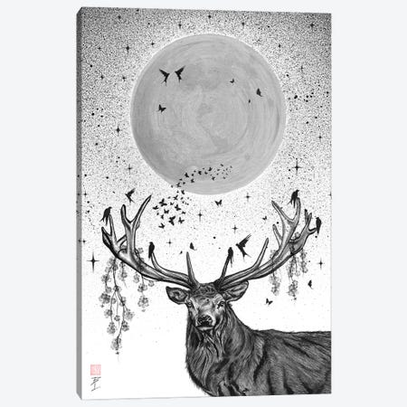 Buck Moon Canvas Print #BIV3} by Bo N. Inthivong Canvas Artwork
