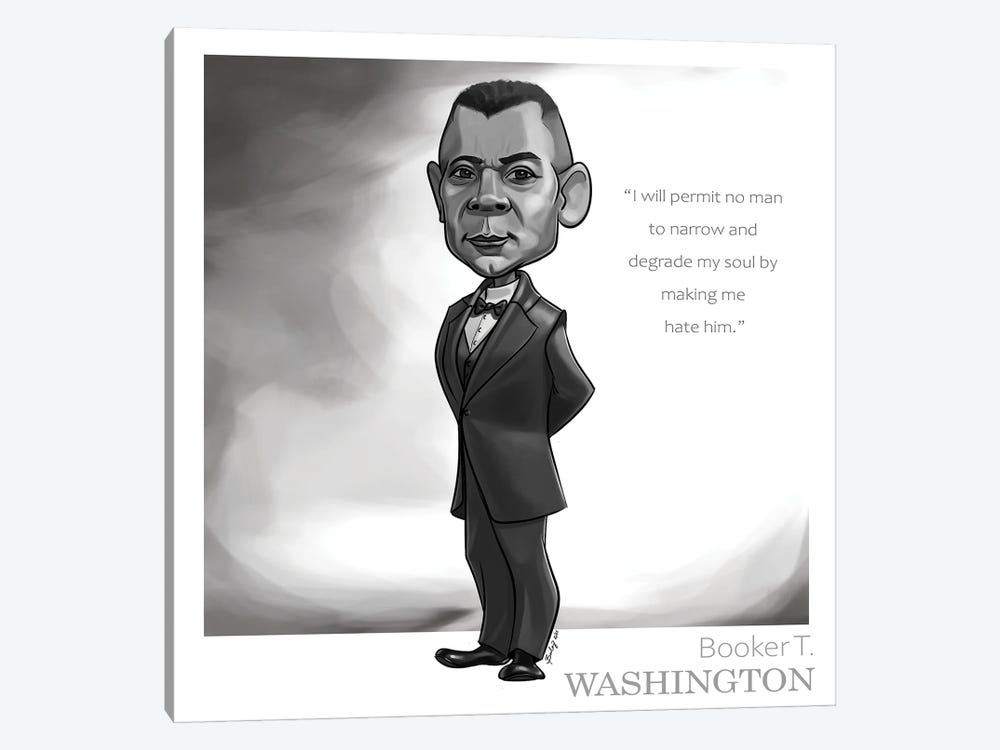 Booker T. Washington by Andrew Bailey 1-piece Canvas Art Print