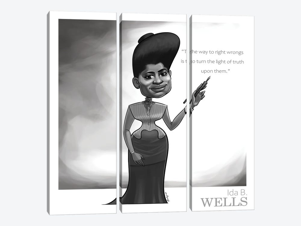 Ida B. Wells by Andrew Bailey 3-piece Canvas Artwork