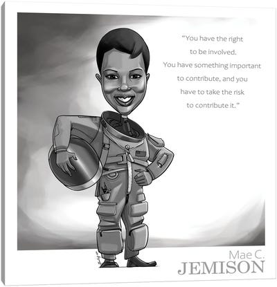 Mae C. Jemison Canvas Art Print - Black History Month