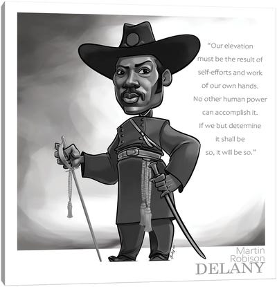 Martin Robison Delany Canvas Art Print - Black History Month