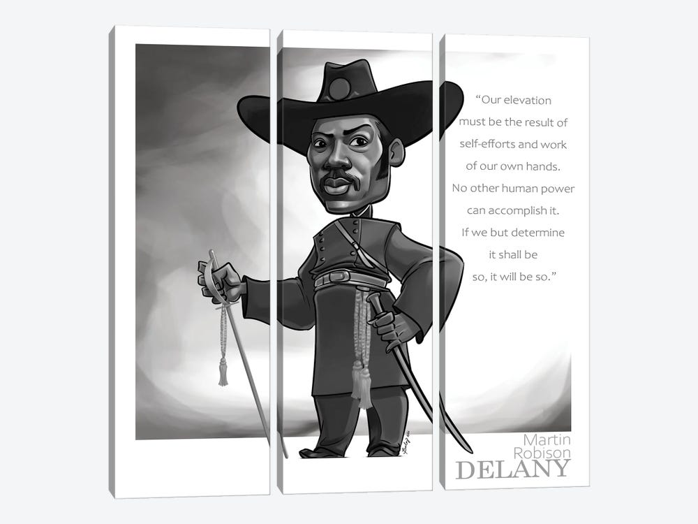 Martin Robison Delany by Andrew Bailey 3-piece Canvas Art