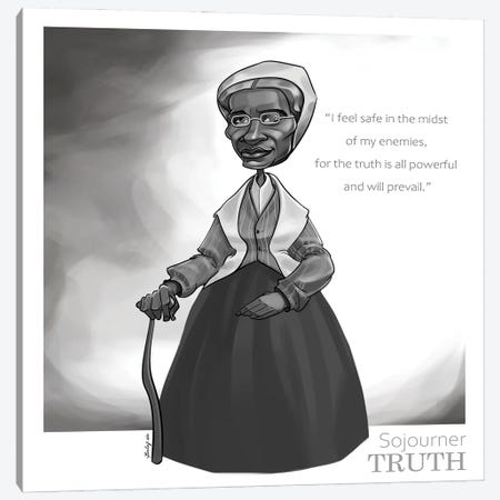 Sojourner Truth Canvas Print #BIY27} by Andrew Bailey Canvas Art Print