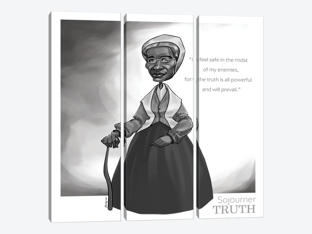 Sojourner Truth by Andrew Bailey 3-piece Canvas Print