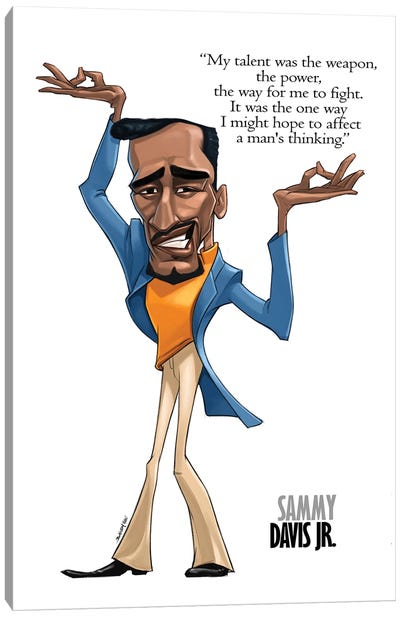 Sammy Davis Jr. Canvas Art Print - Black History Month