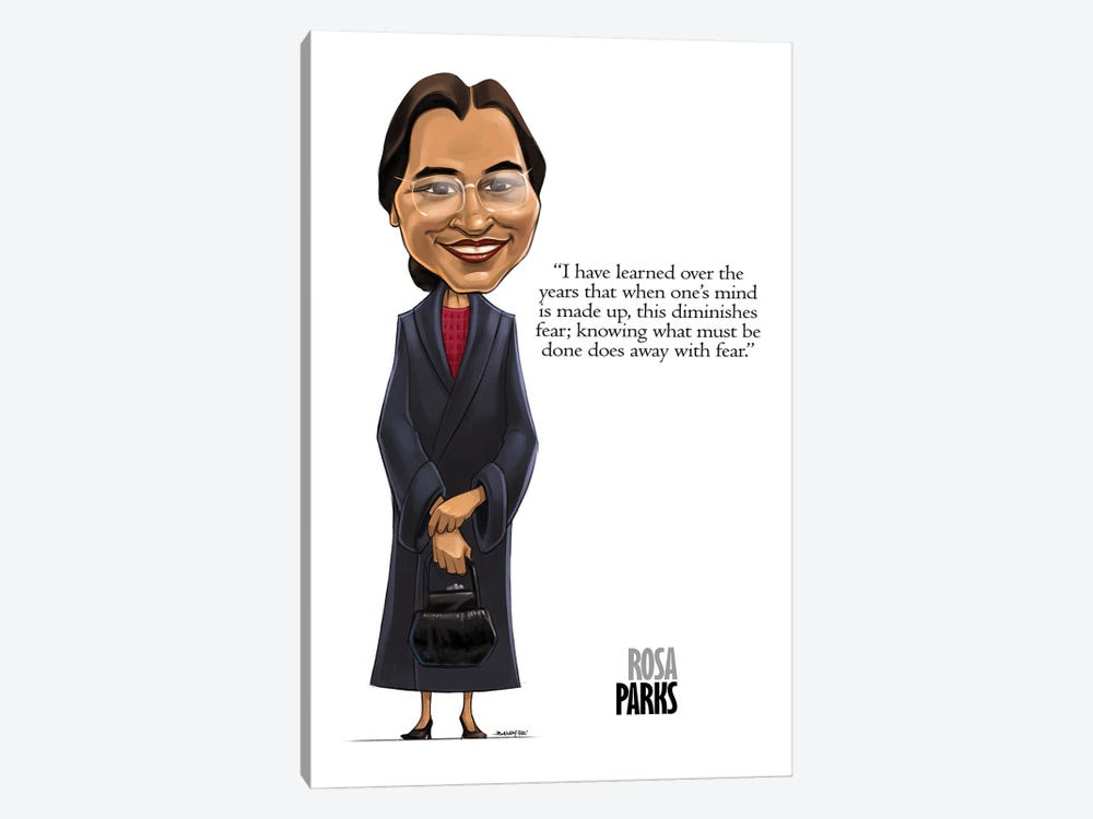 Rosa Parks by Andrew Bailey 1-piece Canvas Artwork