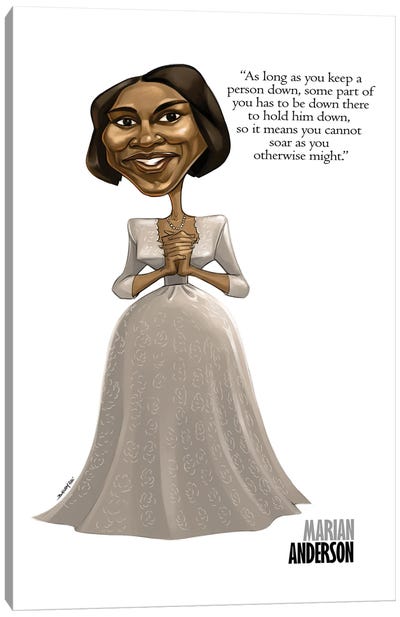Marian Anderson Canvas Art Print - Black History Month