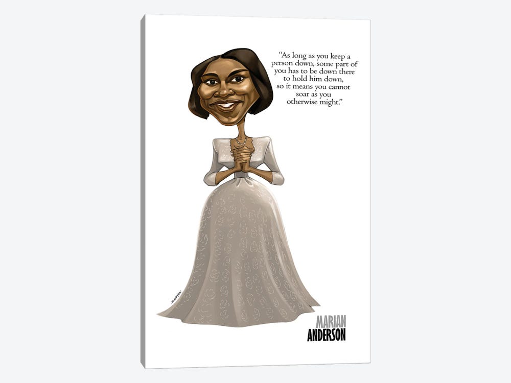 Marian Anderson by Andrew Bailey 1-piece Canvas Art Print