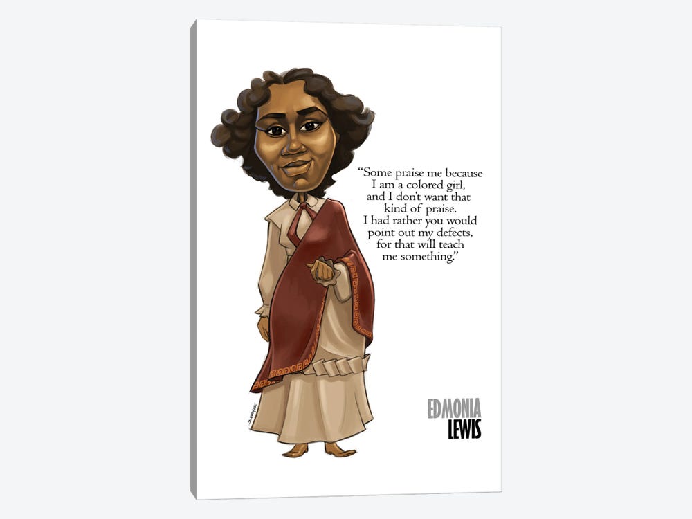 Mary Edmonia Lewis by Andrew Bailey 1-piece Canvas Wall Art