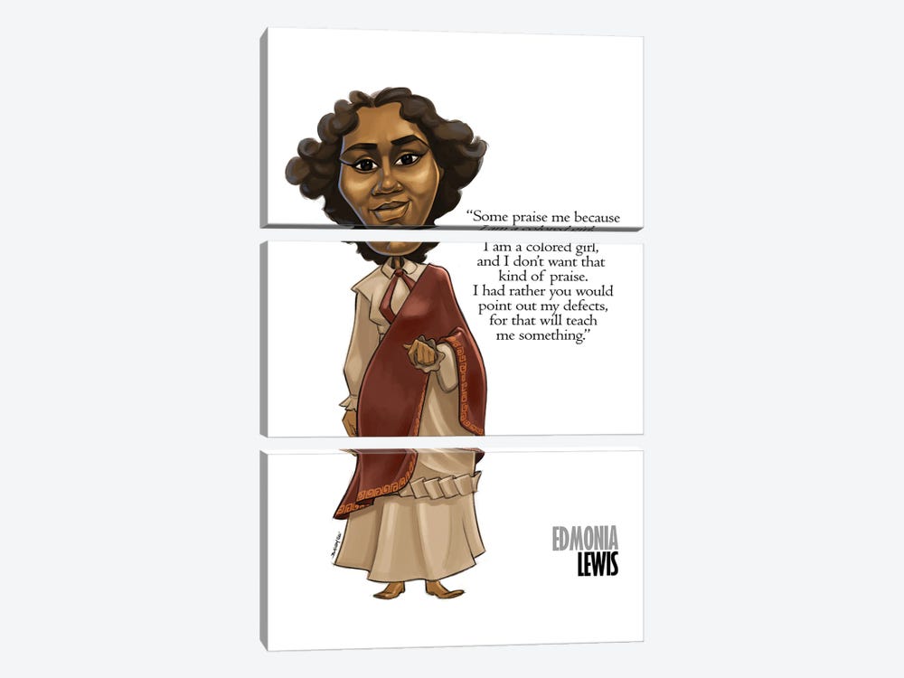 Mary Edmonia Lewis by Andrew Bailey 3-piece Canvas Artwork