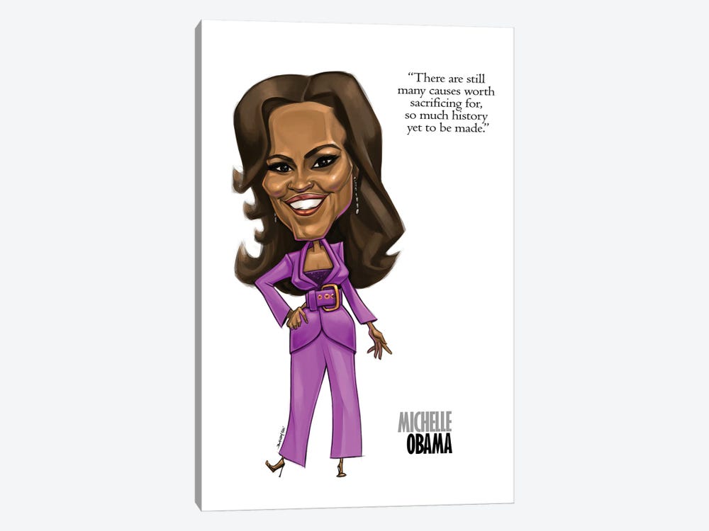 Michelle Obama by Andrew Bailey 1-piece Canvas Print