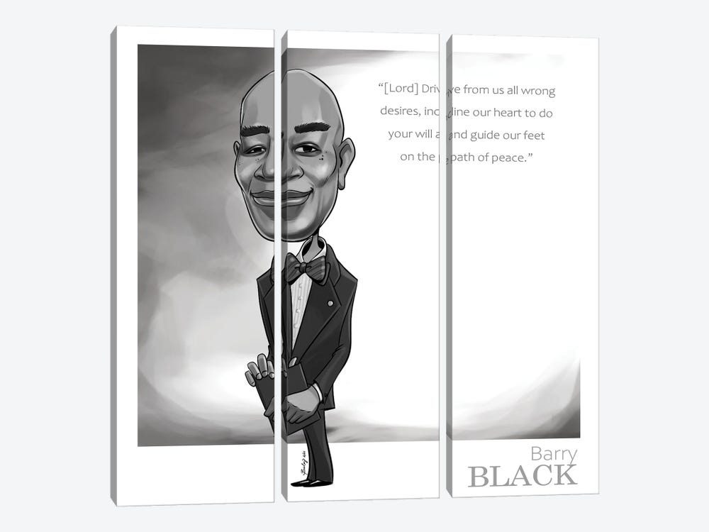 Barry Black by Andrew Bailey 3-piece Canvas Wall Art