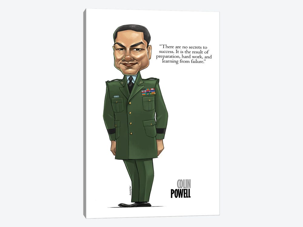 Colin Powell by Andrew Bailey 1-piece Canvas Wall Art