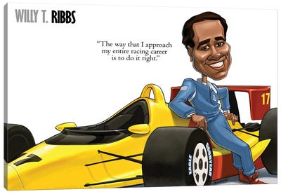 Willy T. Ribbs Canvas Art Print - Black History Month