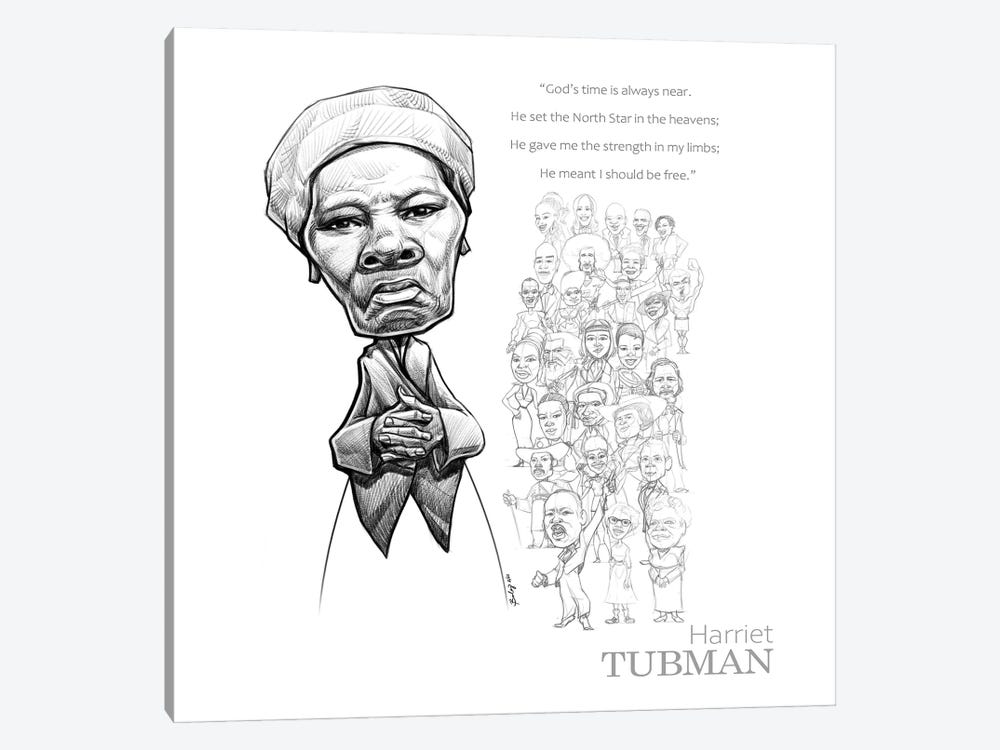 Harriet Tubman by Andrew Bailey 1-piece Canvas Art Print