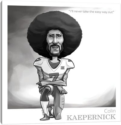 Colin Kaepernick Canvas Art Print - Black History Month
