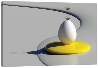 Egg Shapes Canvas Art Print - Egg Art
