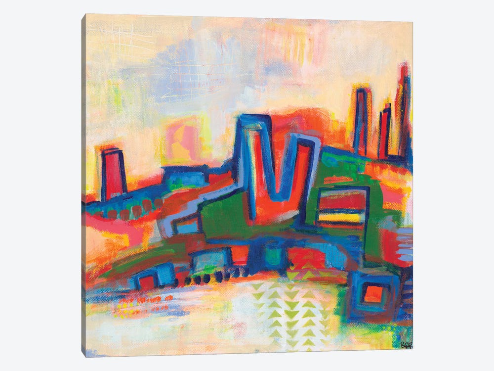 Enamored City by Becky Joan Springer 1-piece Canvas Wall Art