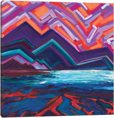 Ride The Wave Canvas Art Print - Becky Joan Springer