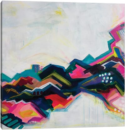 The Road Not Taken Canvas Art Print - Becky Joan Springer