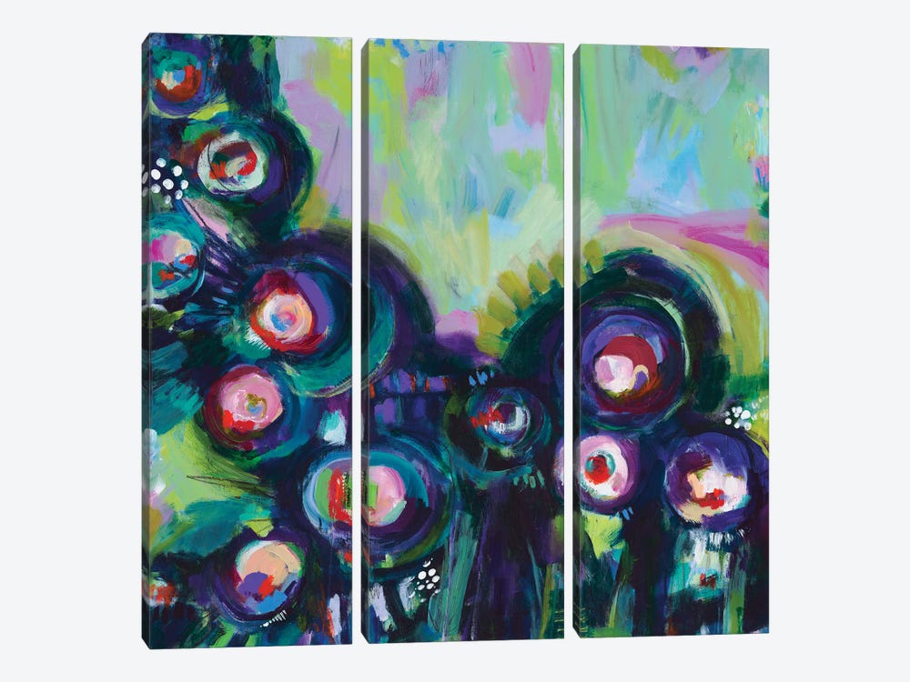 The Other Side Of Fear by Becky Joan Springer 3-piece Canvas Wall Art
