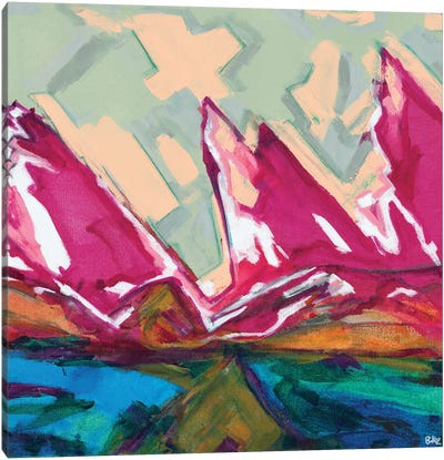 Journey Through Canvas Art Print - Pops of Pink