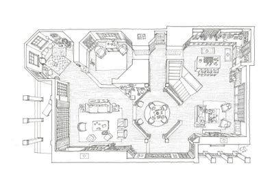 Grace And Frankie's Beach House Canva Canvas Wall Art BKArtchitect