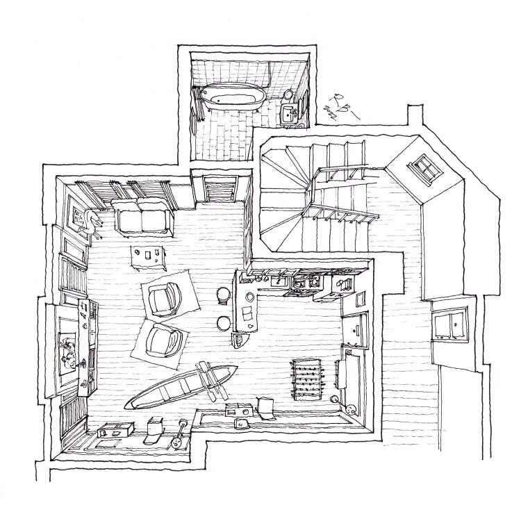 Joey And Chandler's Apartment From Friends