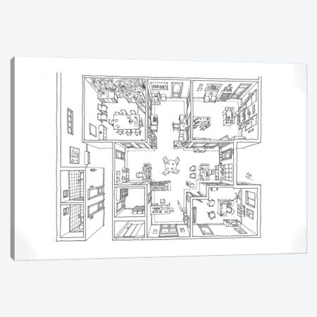 Parks And Recreation Office Canvas Print #BKA23} by BKArtchitect Art Print