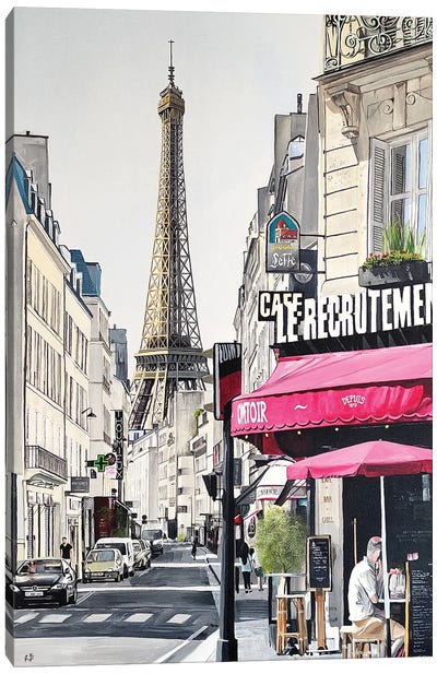Paris Le Recruitement Canvas Art Print - BKArtchitect