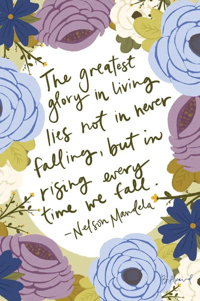 Nelson Mandela by Bec Akard art print