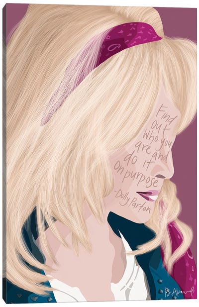 Dolly Parton Canvas Art Print - Bec Akard