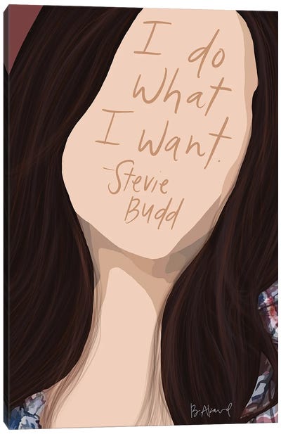 Stevie Budd Canvas Art Print - Sitcoms & Comedy TV Show Art