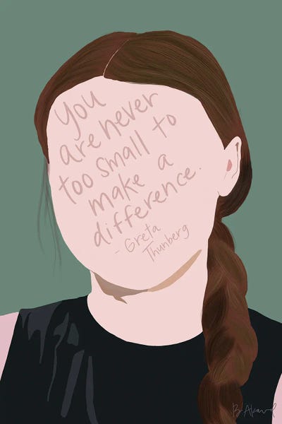 Bec Akard: Greta Thunberg by Bec Akard