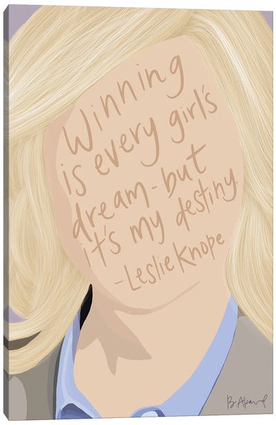 Leslie Knope Canvas Art Print - Parks And Recreation