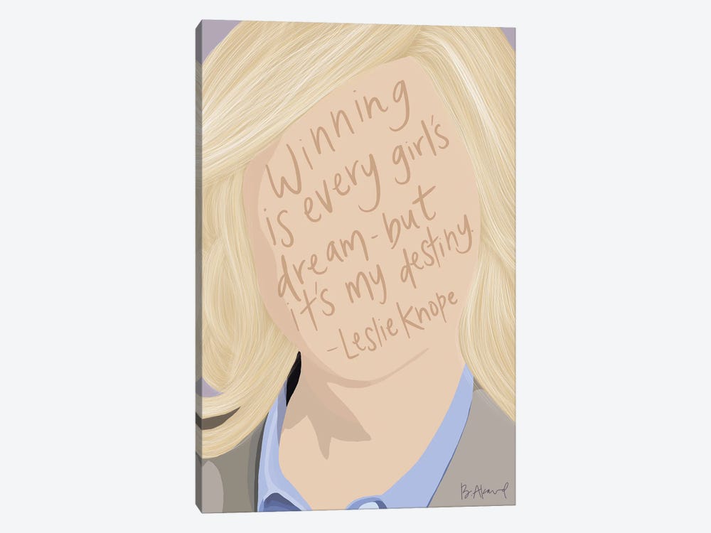 Leslie Knope by Bec Akard 1-piece Canvas Print