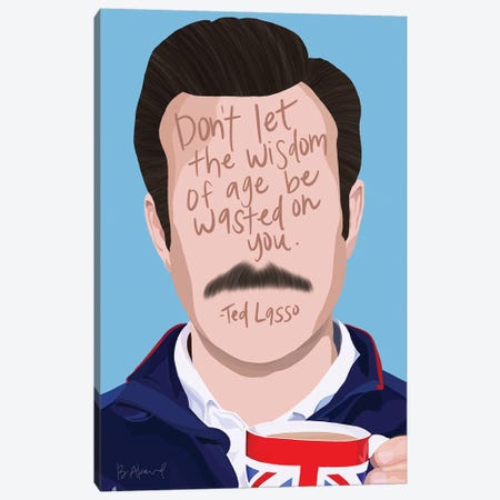 Ted Lasso Canvas Print #BKD8} by Bec Akard Art Print