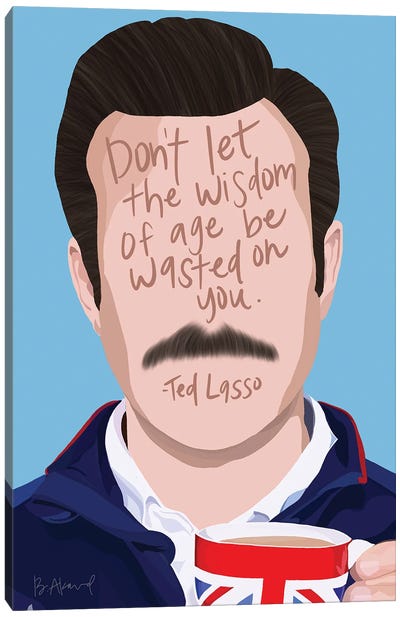 Ted Lasso Canvas Art Print - Sitcoms & TV Comedy