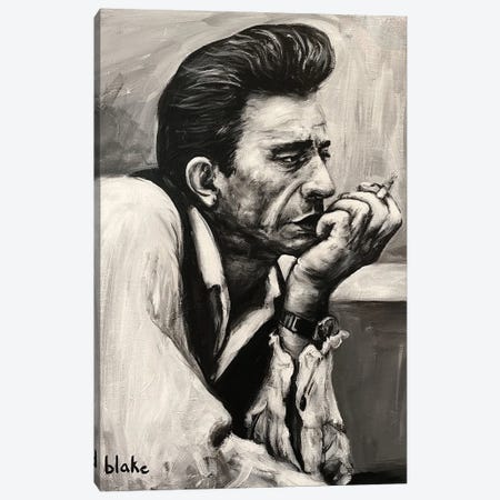 Johnny Cash Canvas Print #BKH11} by Blake Munch Canvas Art Print