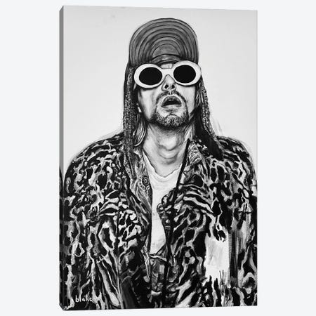 Kurt Cobain Canvas Print #BKH12} by Blake Munch Canvas Art Print