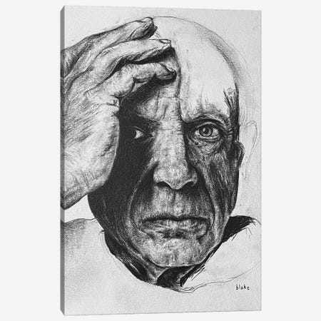 Picasso Contemplating Canvas Print #BKH16} by Blake Munch Canvas Artwork