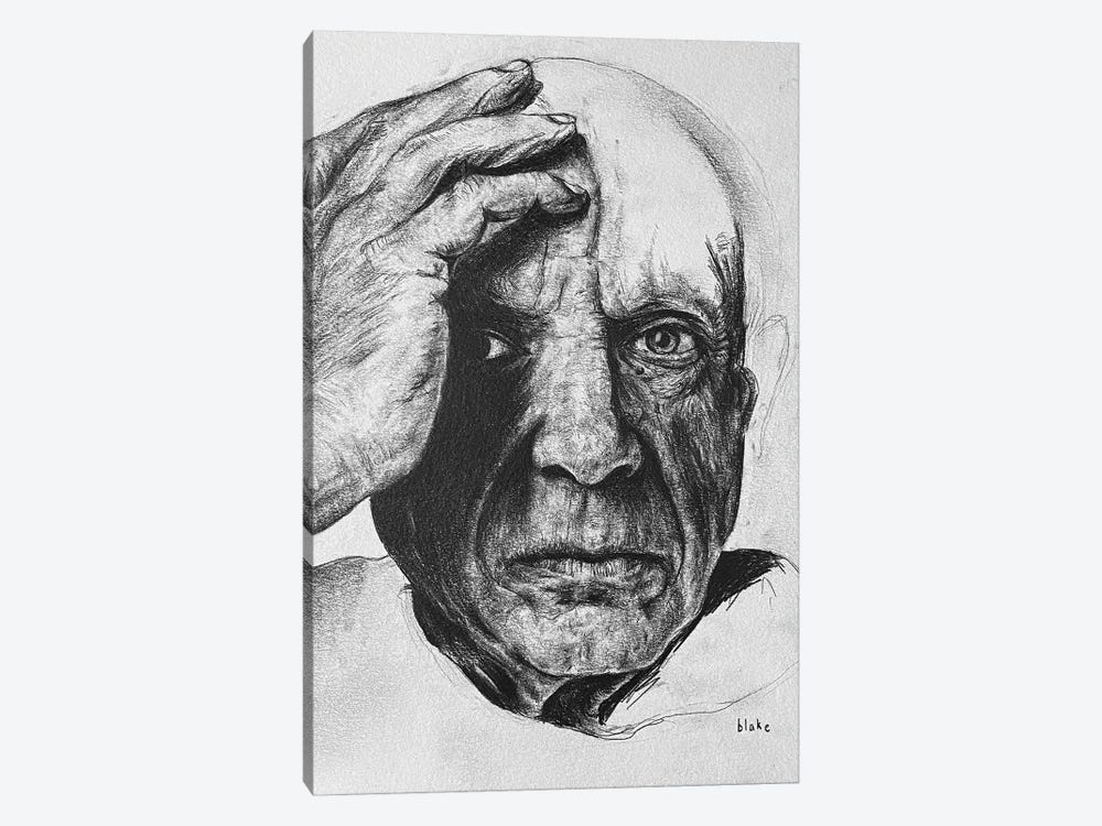 Picasso Contemplating by Blake Munch 1-piece Canvas Print